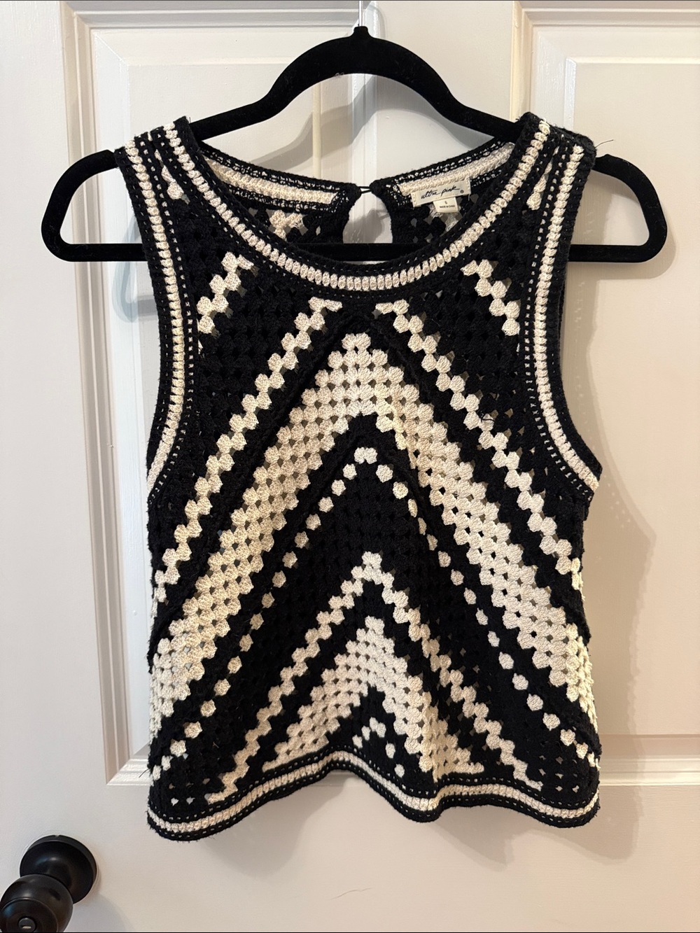 Ultra Pink Crochet Tank